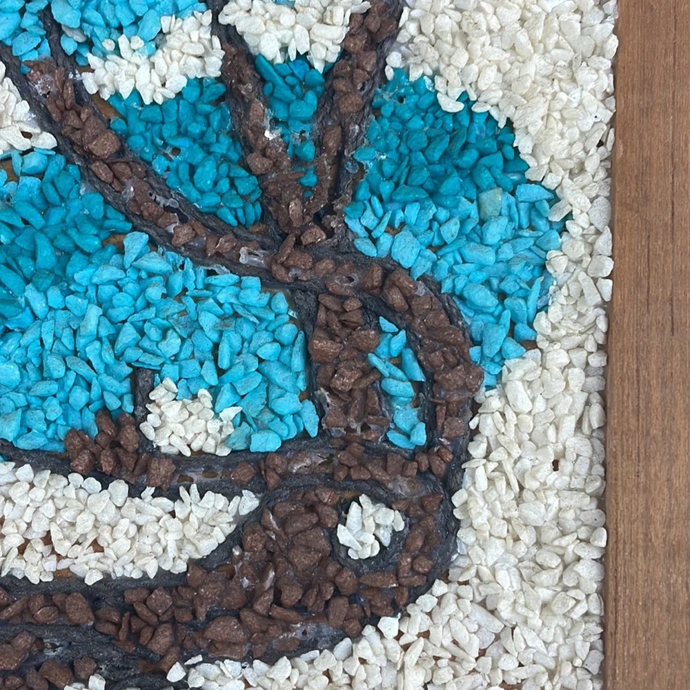 Vintage MCM Gravel Bonsai/agate tree art - Picture 5 of 8